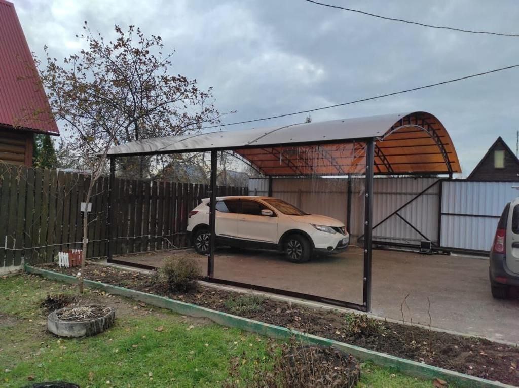 Прозрачные шторы ПВХ для навеса под автомобиль в Палехе
